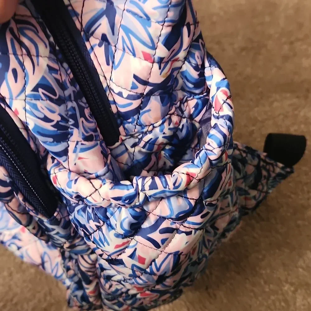 Simply Southern Blue & Purple Leaf Print Backpack
